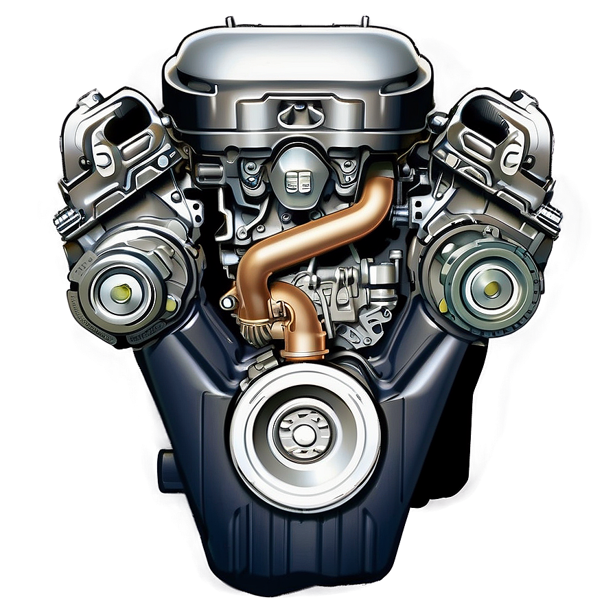 City Car Engine Cutaway Png 06132024 PNG image