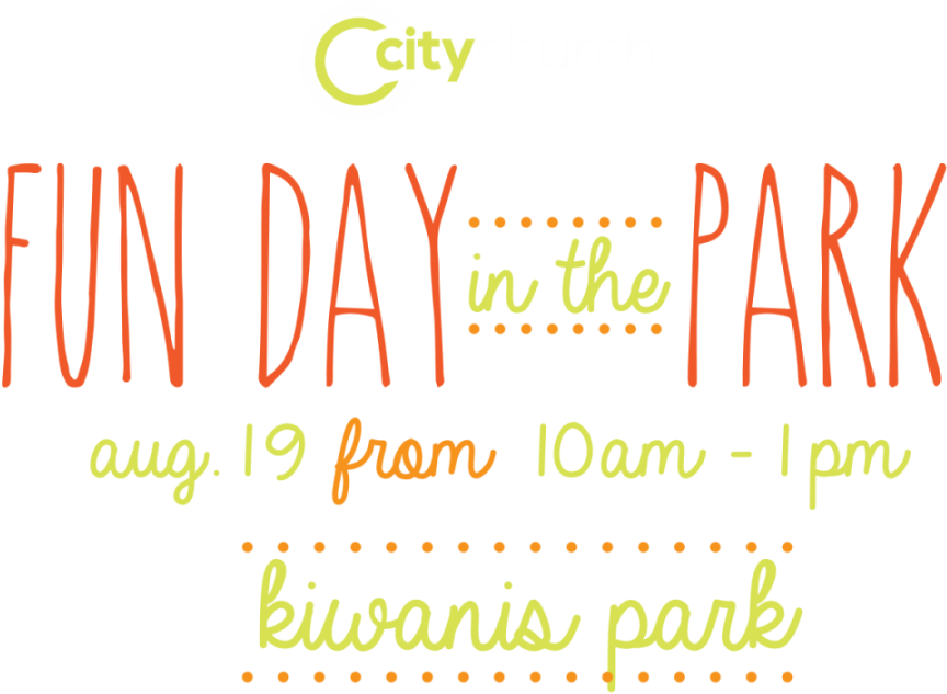 City Church Fun Day Park Event Flyer PNG image