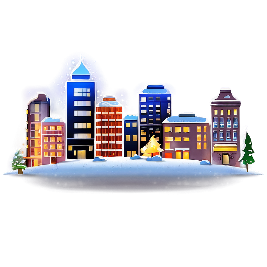 City During Festive Season Png Xwx PNG image