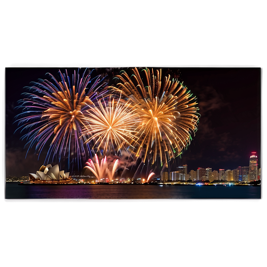 City Fireworks Show Png Mbk50 PNG image