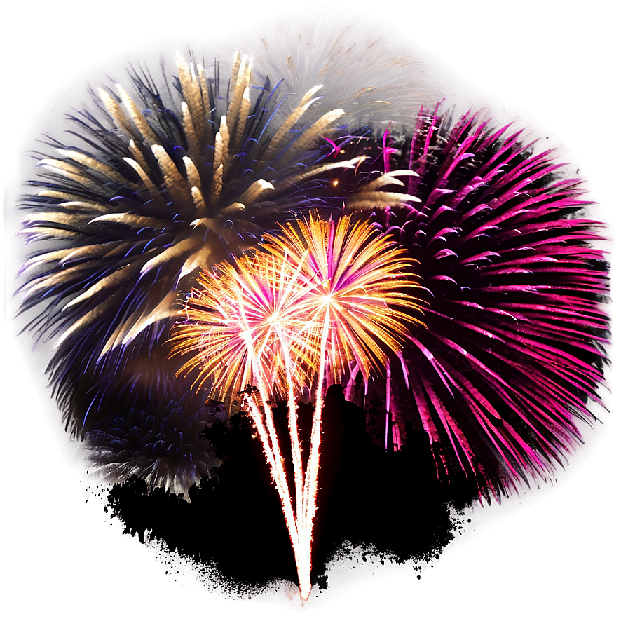 City Fireworks Show Png Xpa PNG image