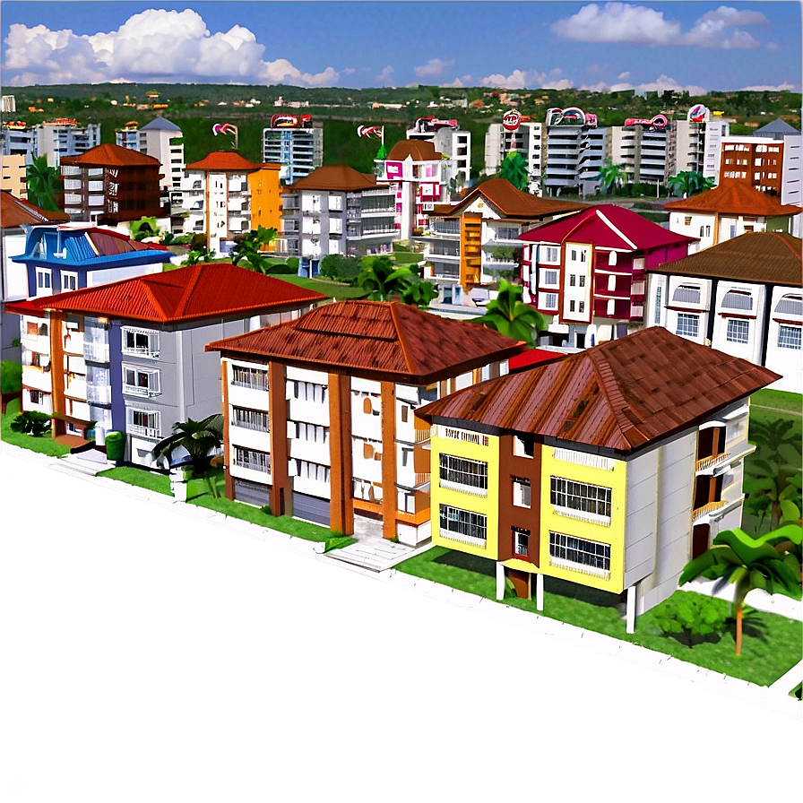 City Residential Areas Png Pkc PNG image