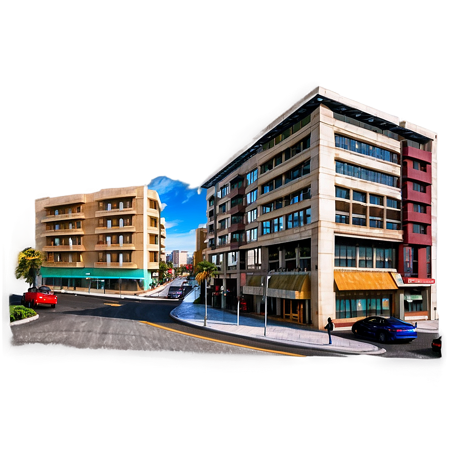 City Street View Png Oul94 PNG image