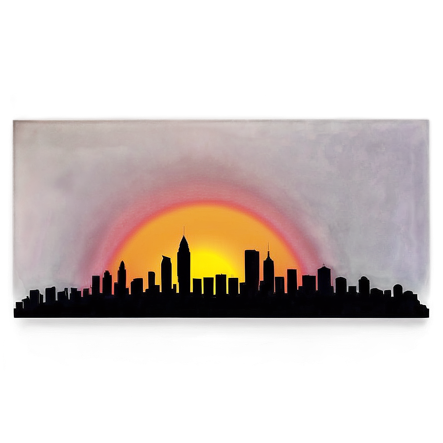 City Sunset Silhouette Png 37 PNG image