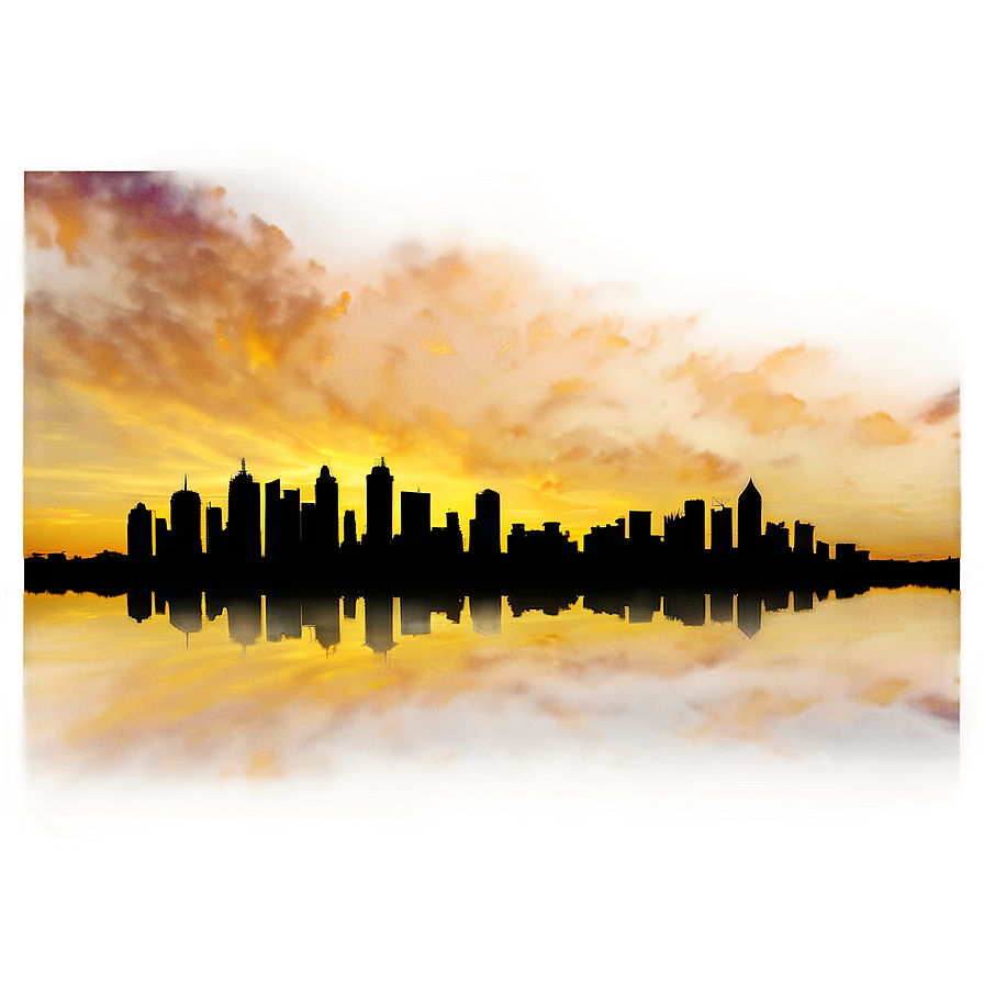 City Sunset Silhouette Png 41 PNG image