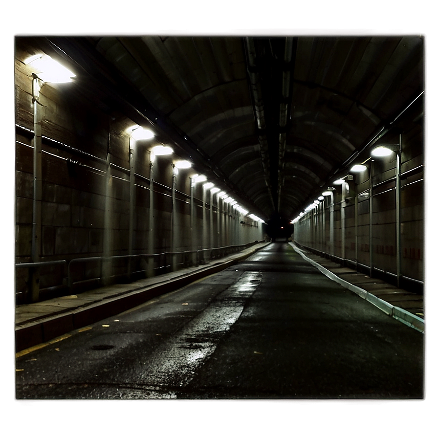 City Tunnel At Night Png 06242024 PNG image