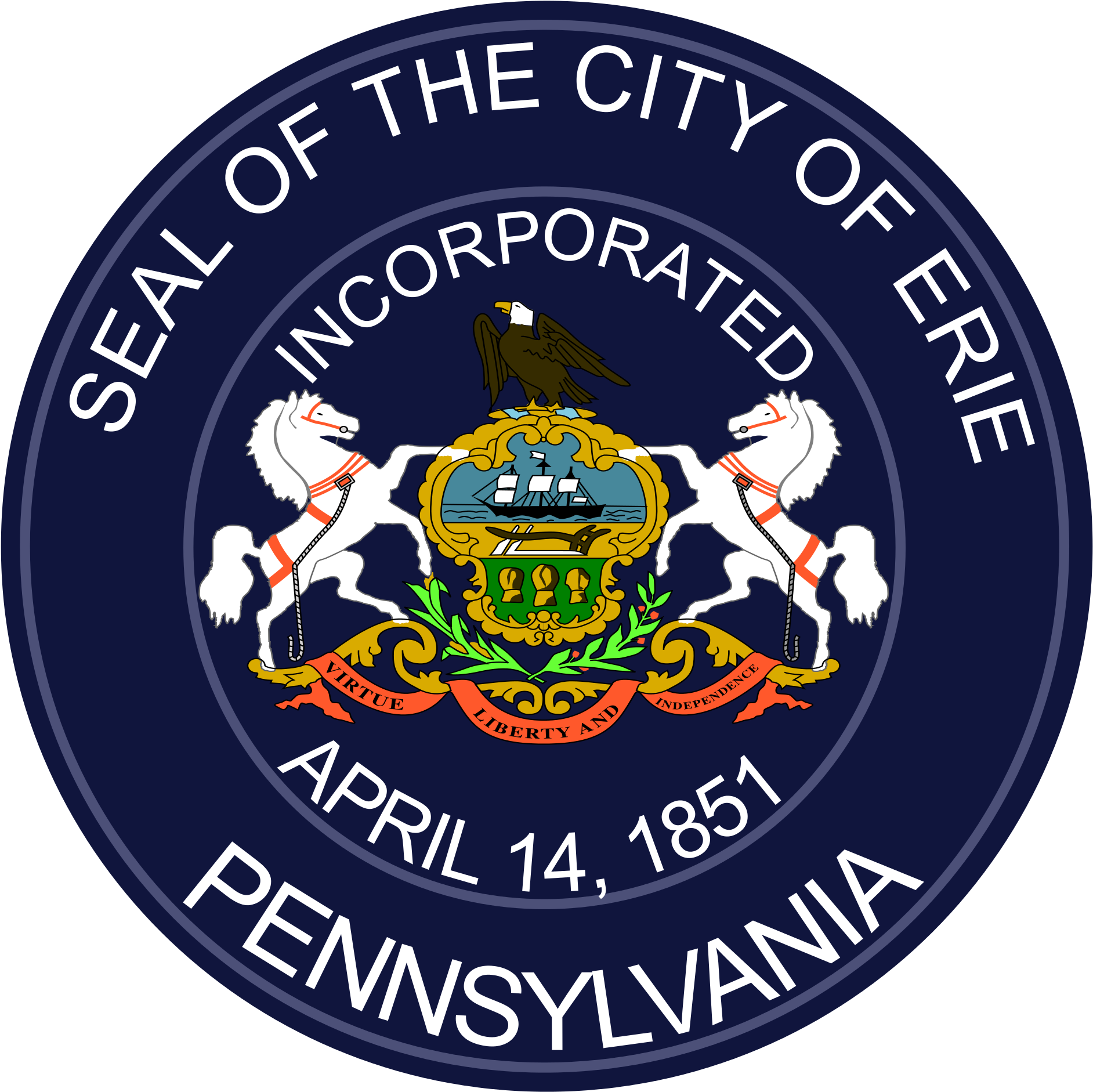 Cityof Erie Pennsylvania Seal PNG image