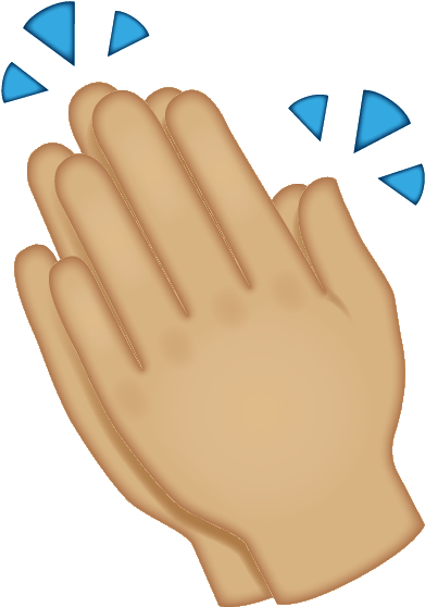 Clapping_ Hand_ Emoji_with_ Motion_ Lines PNG image