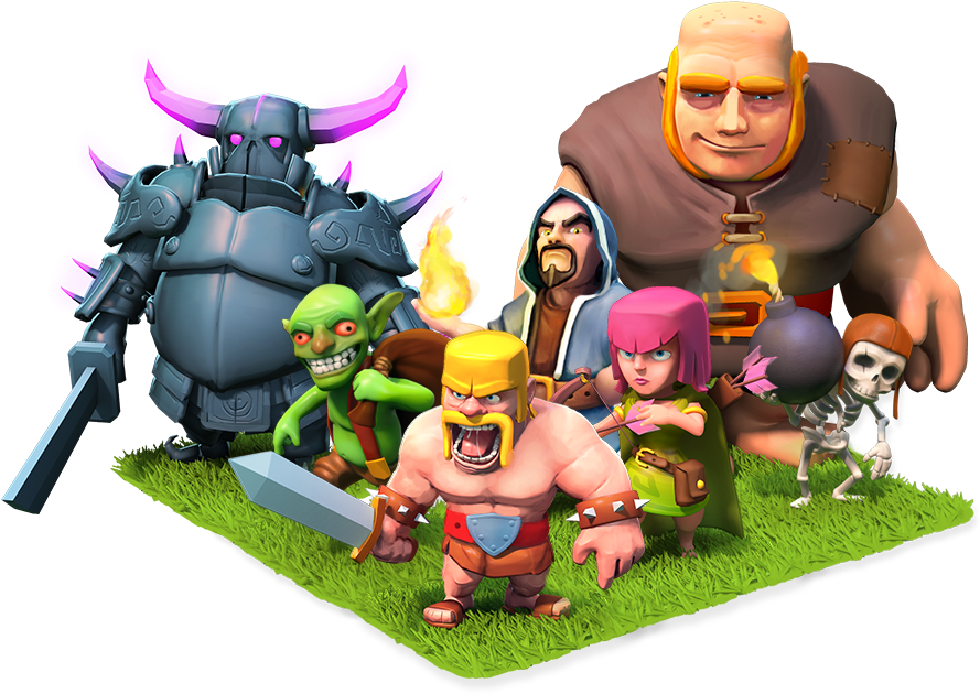 Clash_of_ Clans_ Character_ Collection PNG image