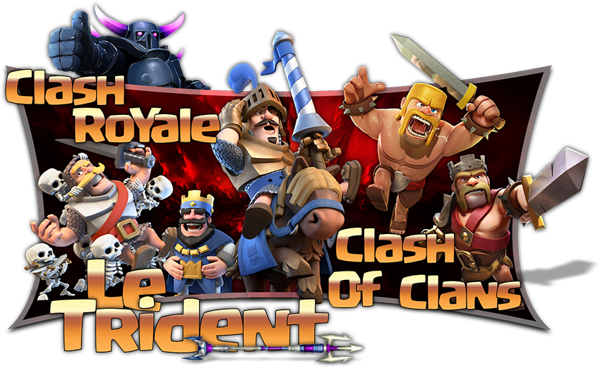 Clash Royaleand Clashof Clans Characters PNG image