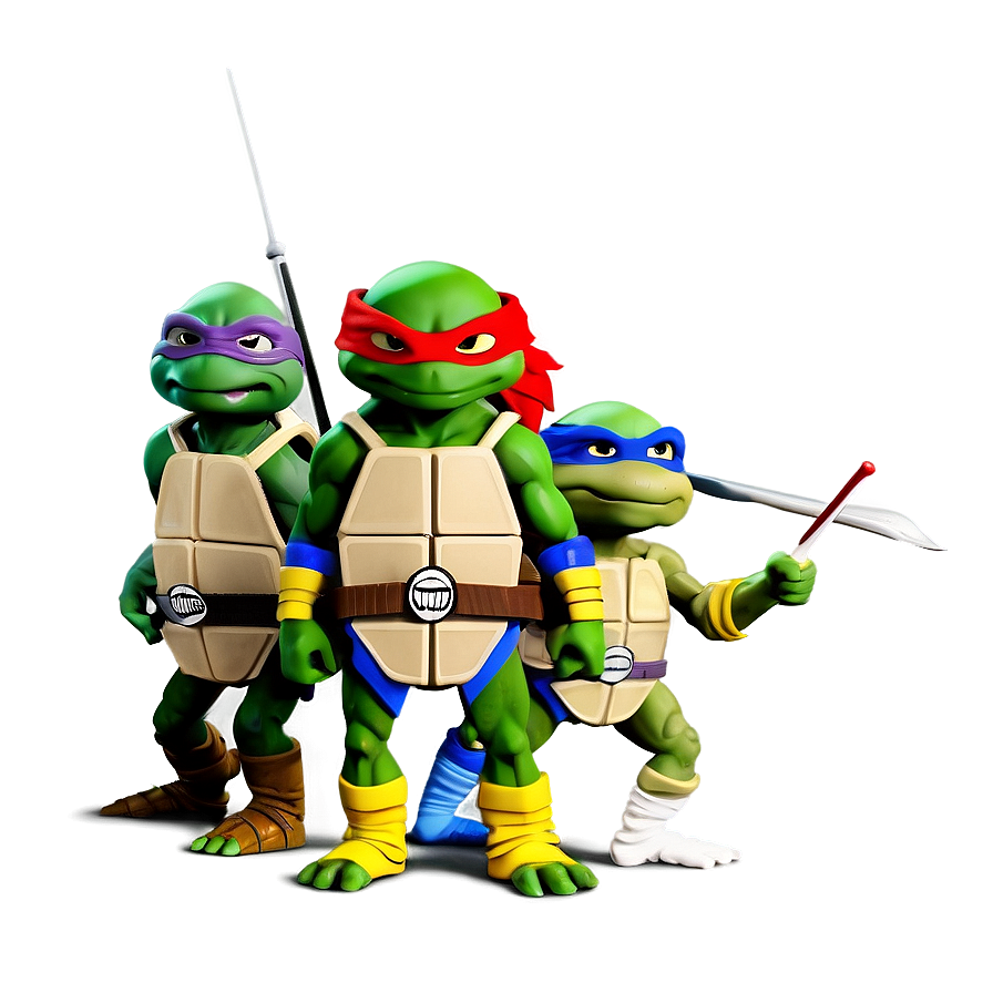 Classic 1987 Tmnt Team Png Rfk PNG image