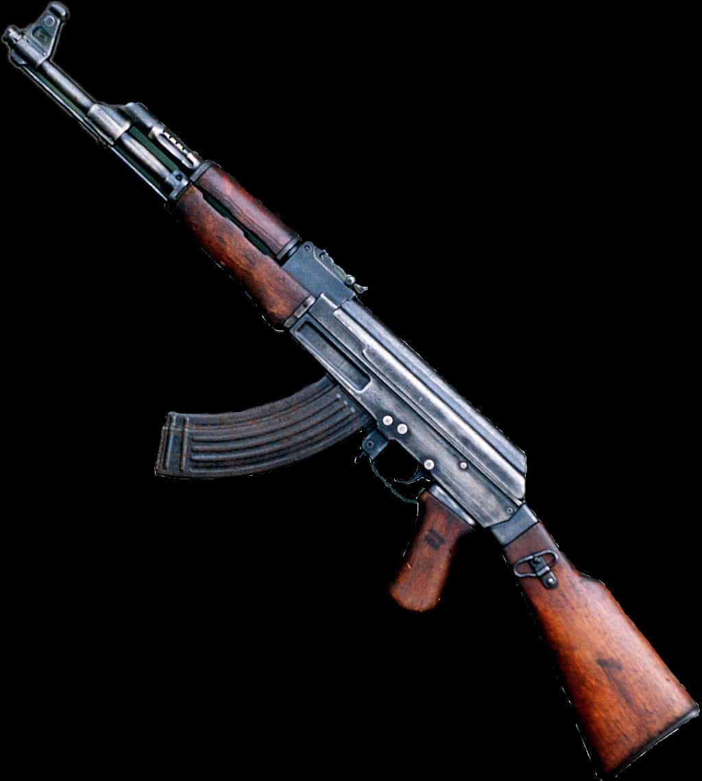 Classic A K47 Rifle PNG image