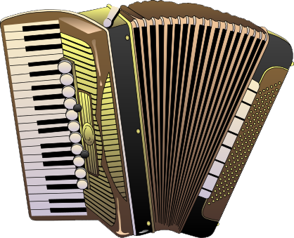 Classic Accordion Illustration PNG image