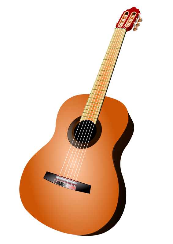 Classic Acoustic Guitar Illustration PNG image