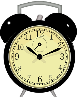 Classic Alarm Clock Illustration PNG image