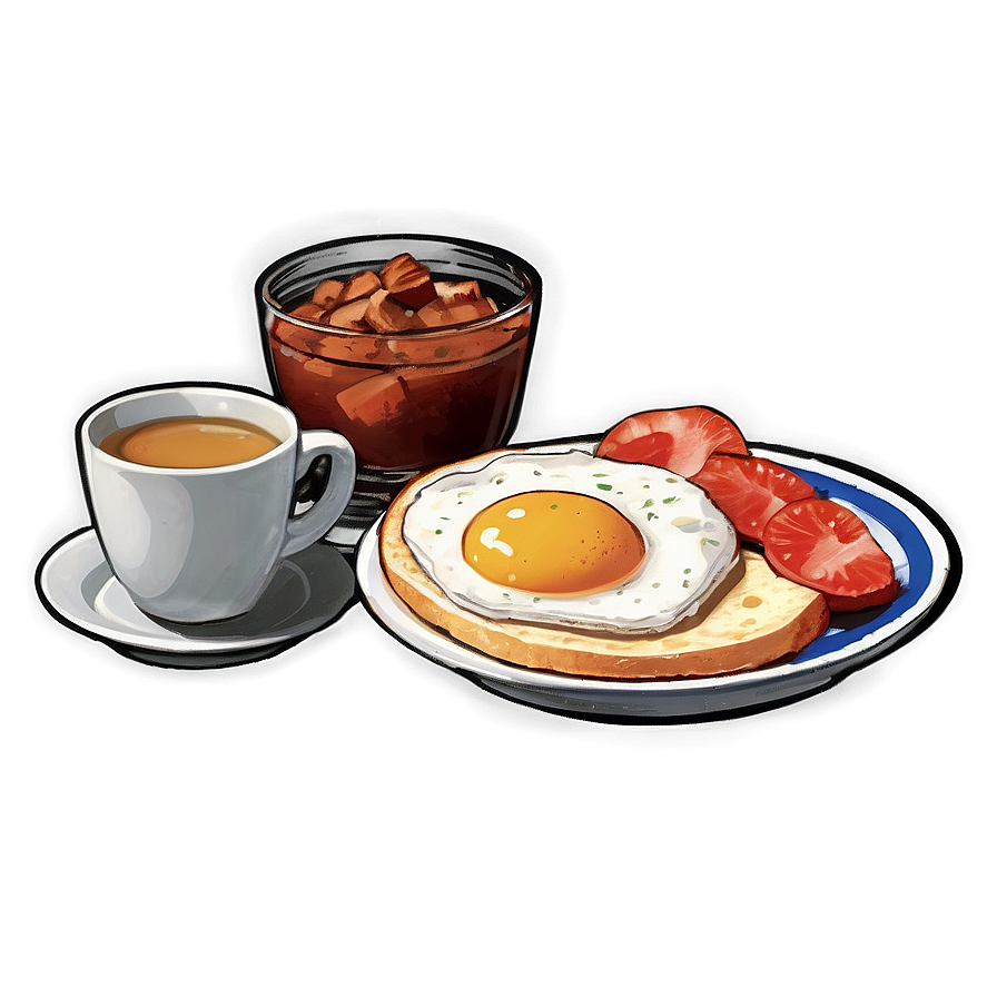 Classic American Breakfast Png 05212024 PNG image