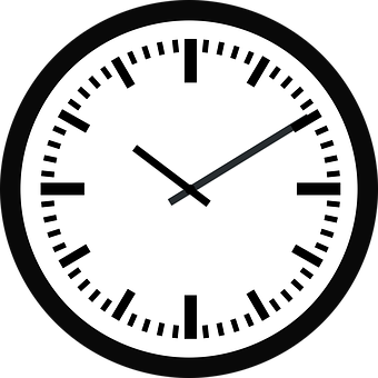 Classic Analog Clock Face PNG image