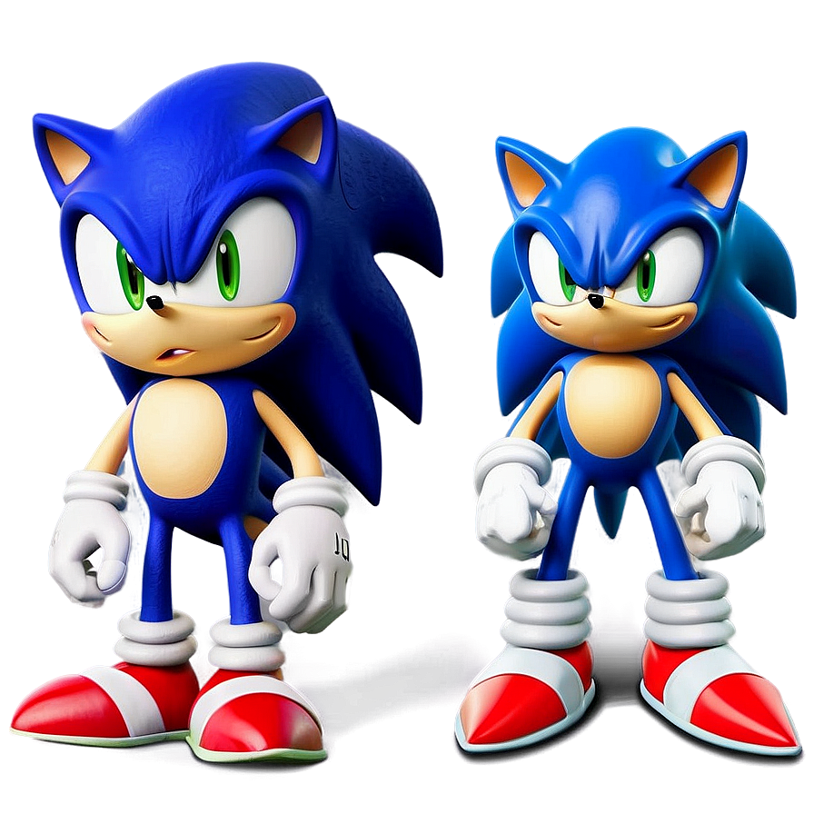 Classic And Modern Sonic Characters Png 39 PNG image