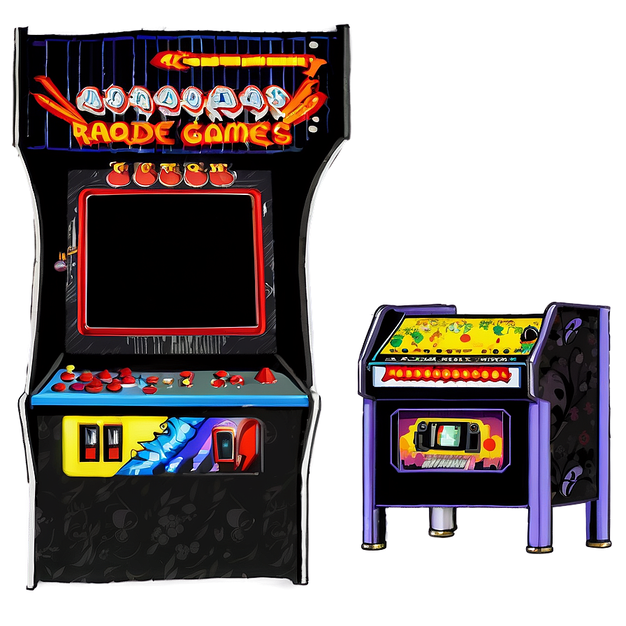 Classic Arcade Games Png Oik PNG image