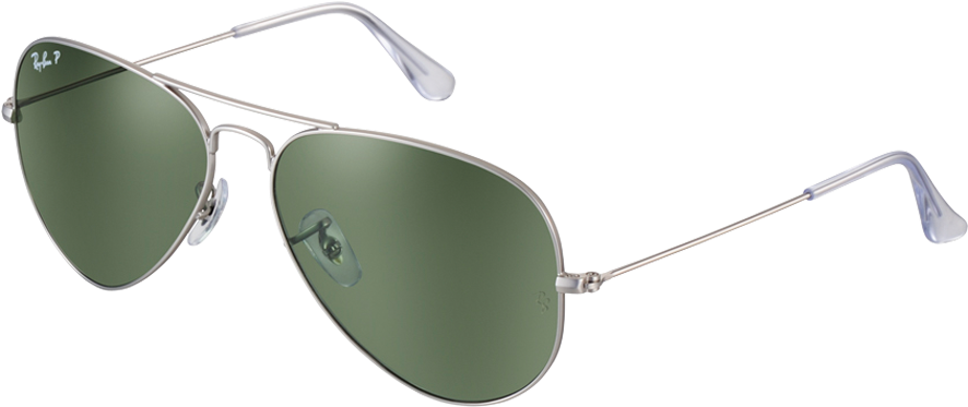 Classic Aviator Sunglasses Green Lens PNG image