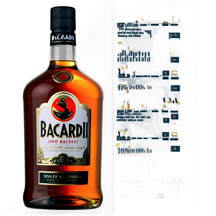 Classic Bacardi Rum Png 06282024 PNG image