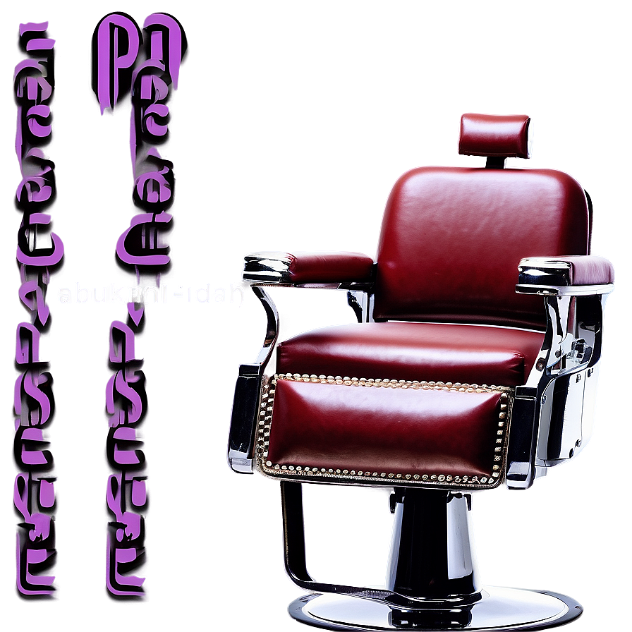 Classic Barber Salon Chair Png Qeb PNG image