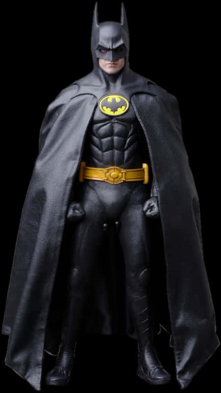 Classic Batman Figure Standing PNG image