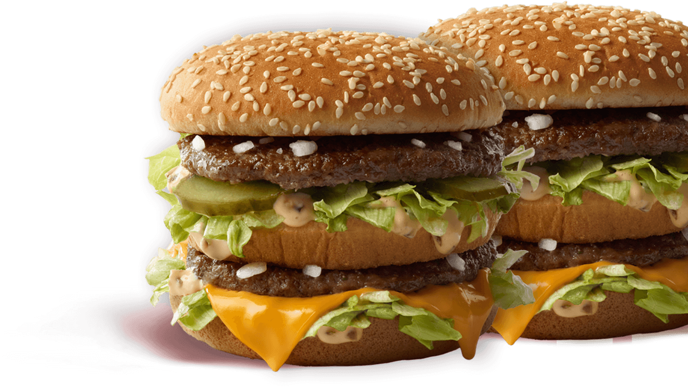 Classic Big Mac Burger PNG image