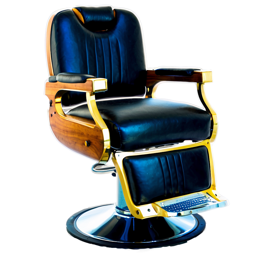 Classic Black Barber Chair Png 06282024 PNG image