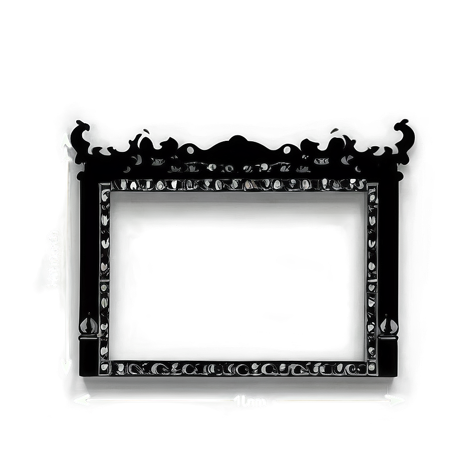 Classic Black Border Png Mok PNG image