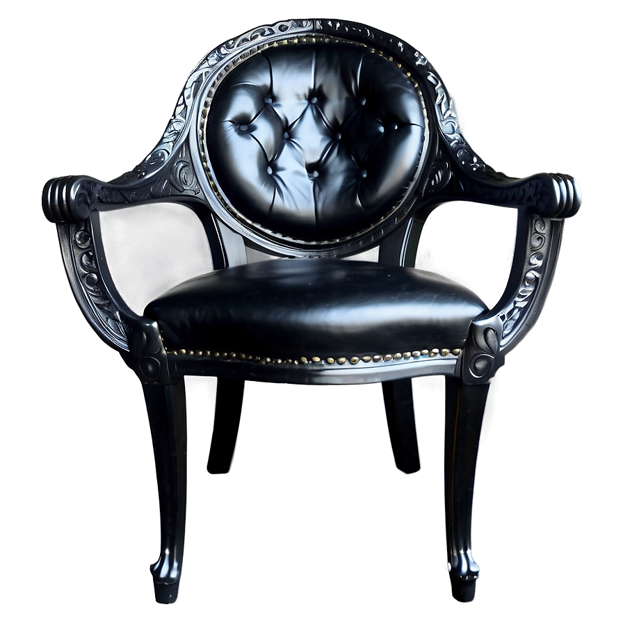 Classic Black Chair Png Jgo PNG image