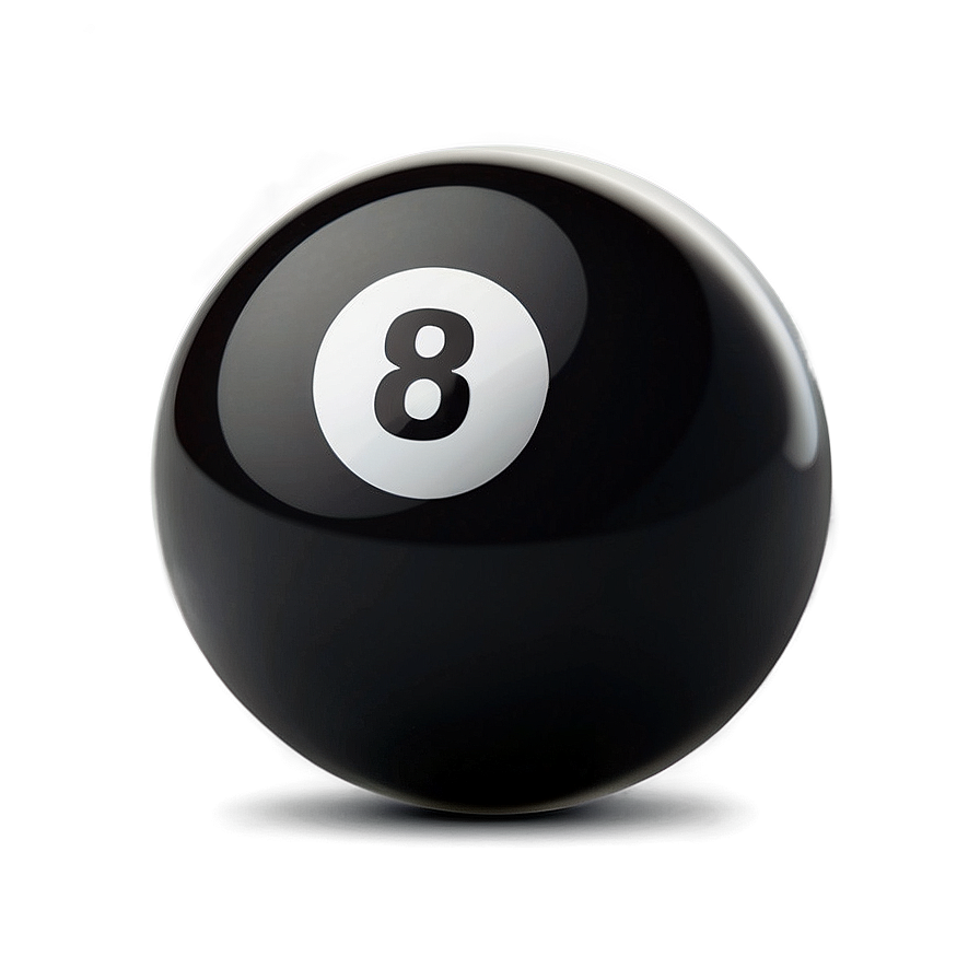 Classic Black Eight Ball Png 84 PNG image