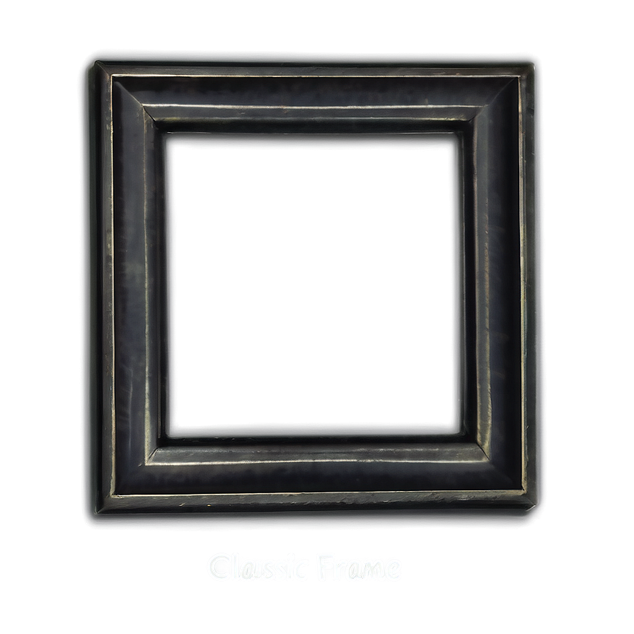 Classic Black Frame Png 05252024 PNG image