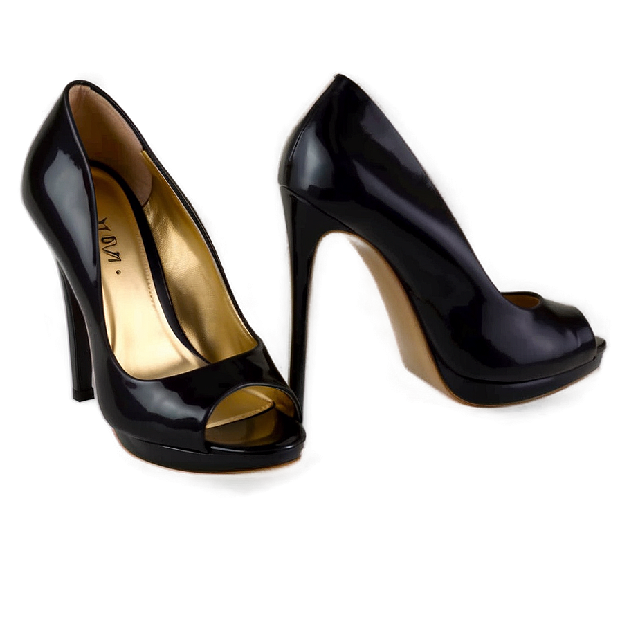 Classic Black Heels Png 06122024 PNG image