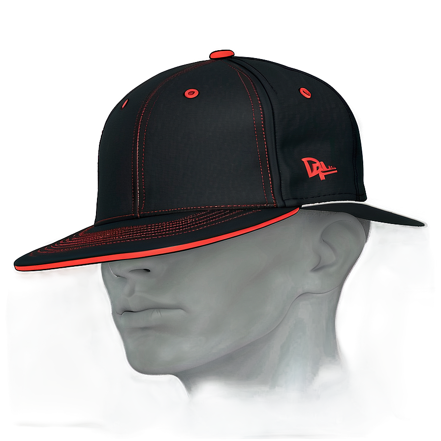 Classic Black Snapback Png 06262024 PNG image