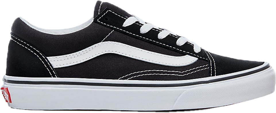 Classic Black White Vans Sneaker PNG image