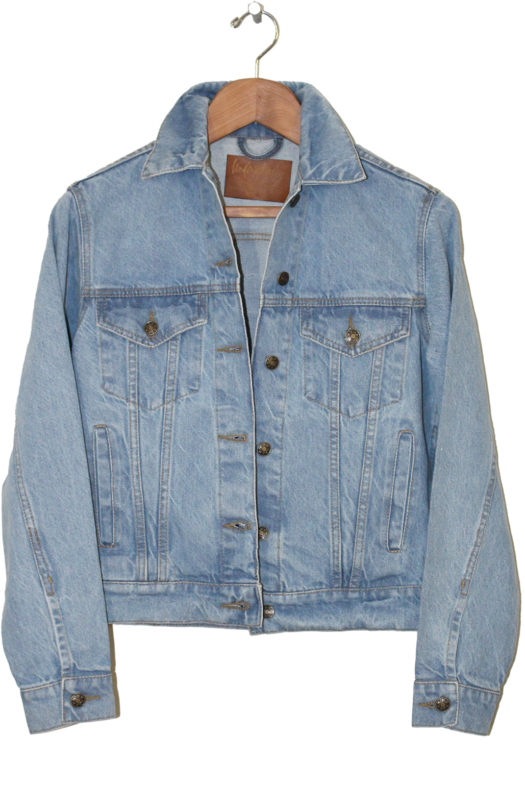Classic Blue Denim Jacket PNG image