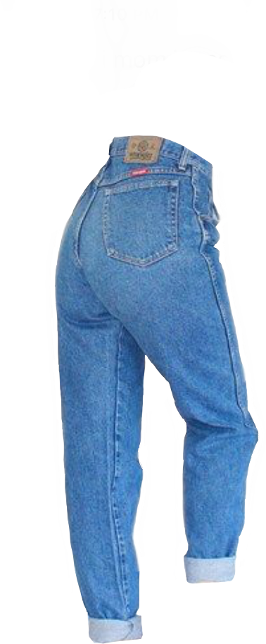 Classic Blue Jeans Standing PNG image