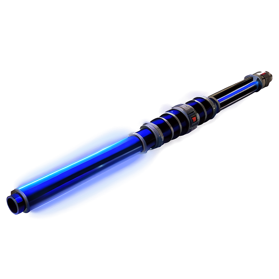 Classic Blue Lightsaber Design Png 8 PNG image