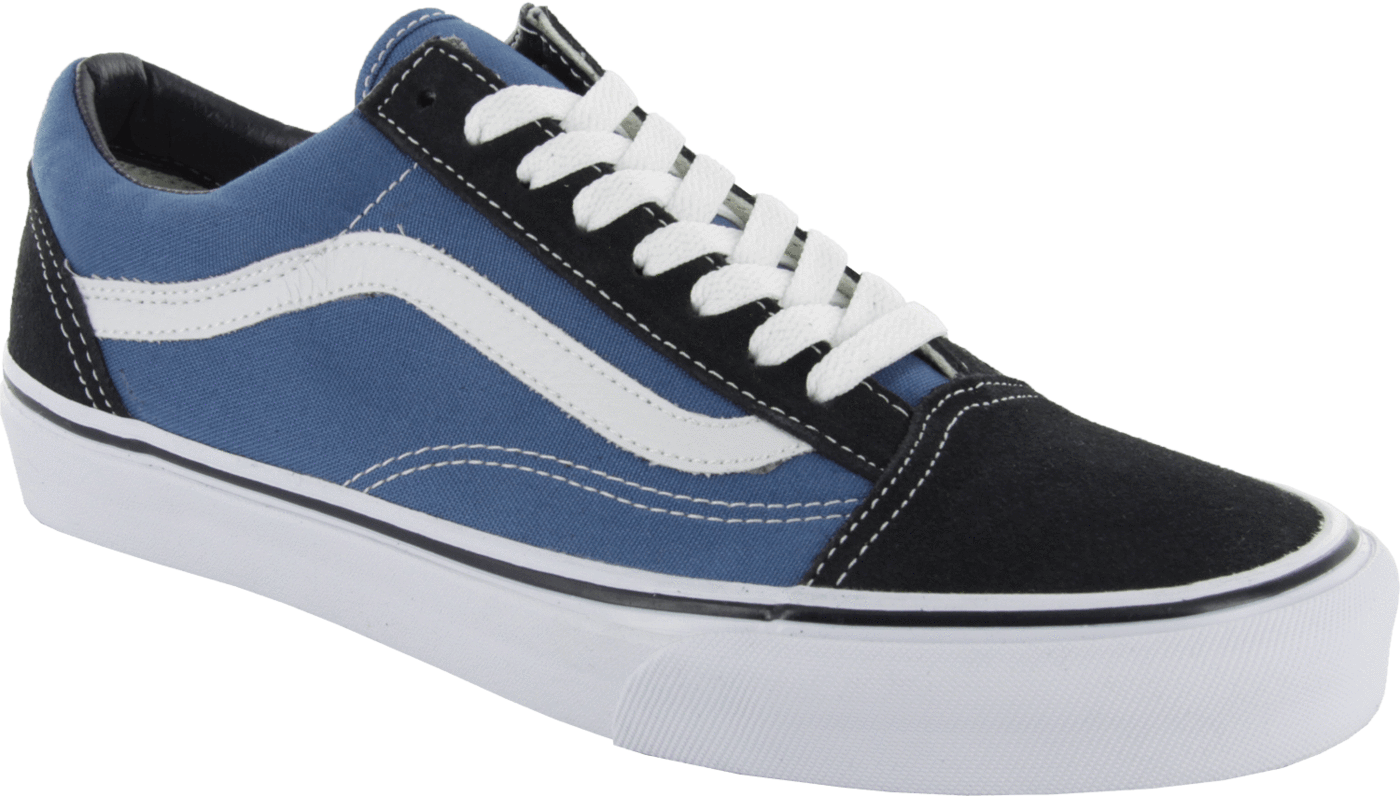 Classic Blue Vans Skate Shoe PNG image