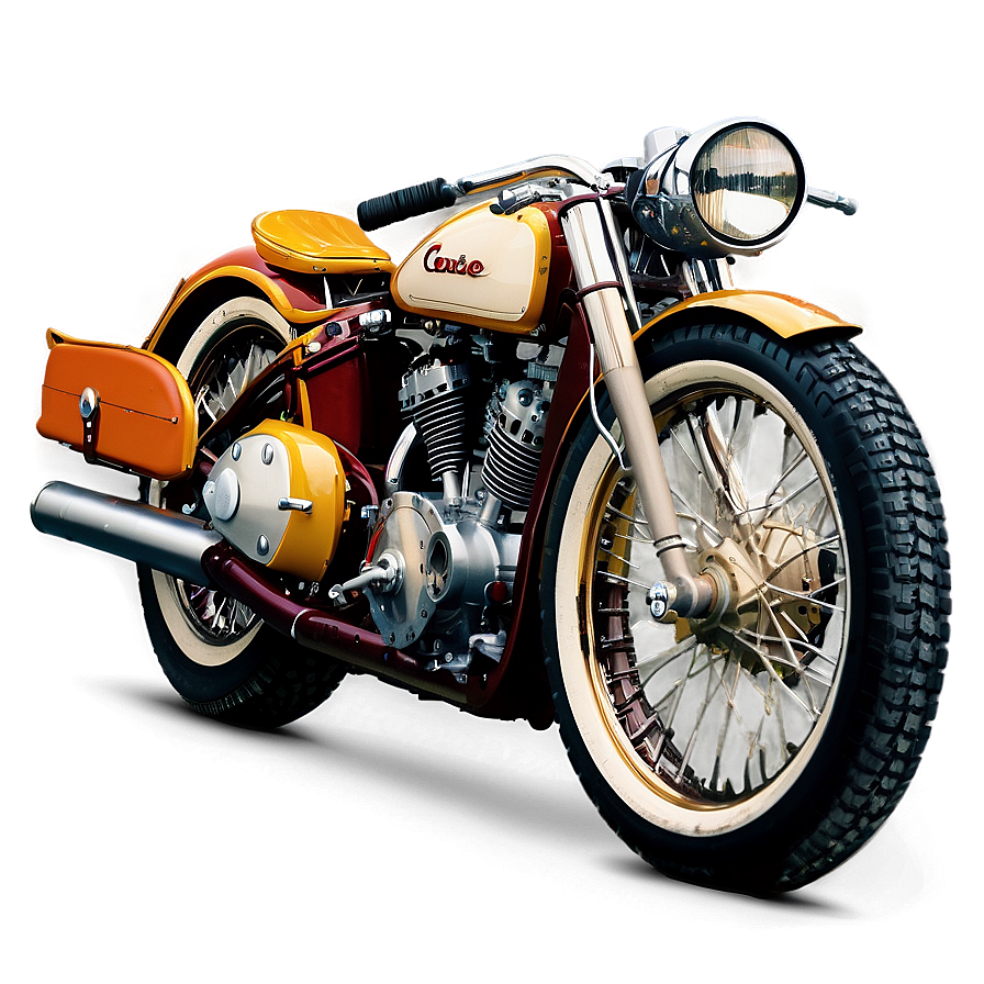 Classic Bobber Bike Png Oua PNG image