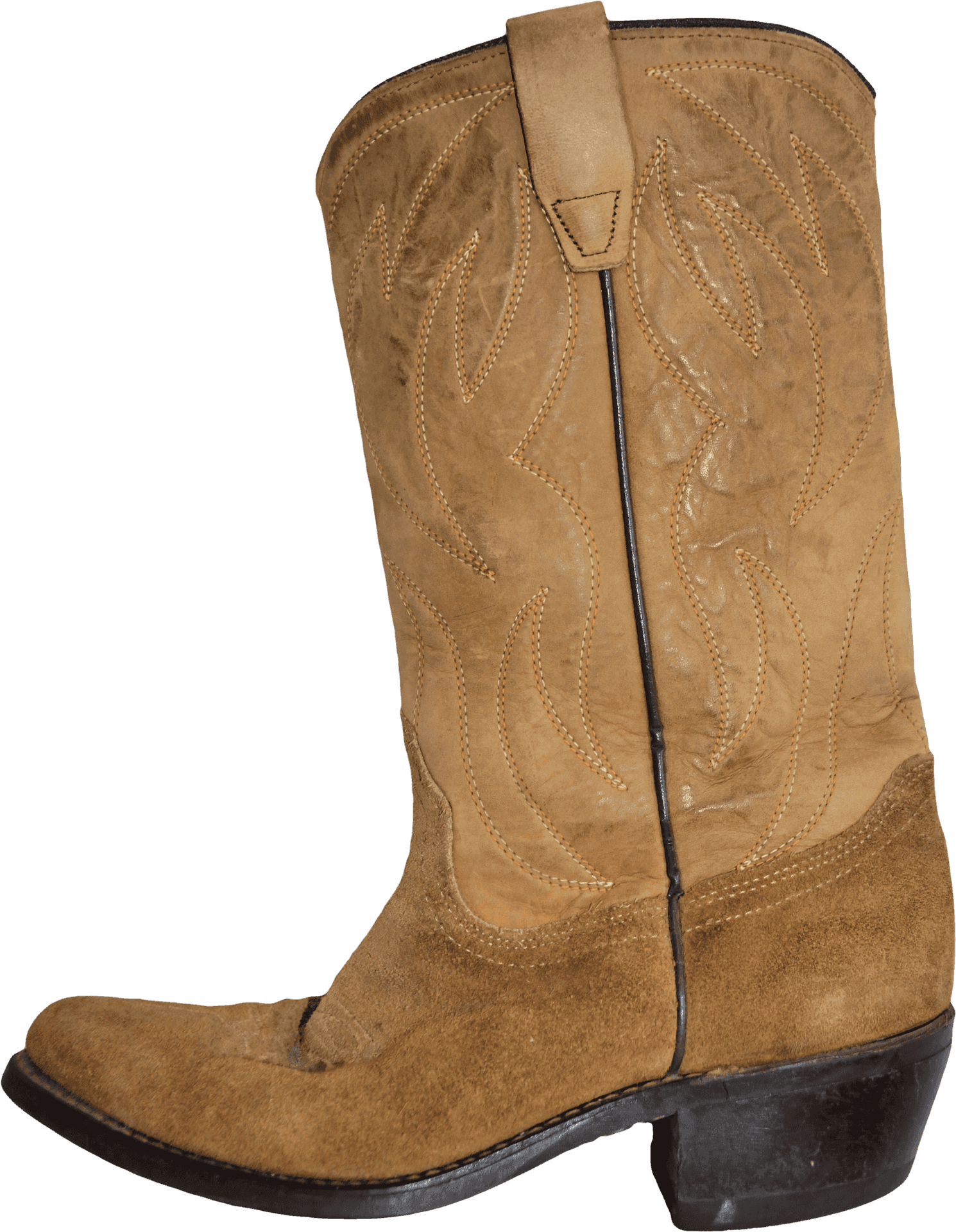 Classic Brown Cowboy Boot.png PNG image