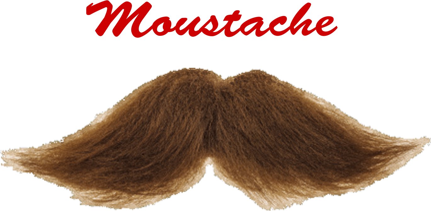 Classic Brown Moustache PNG image