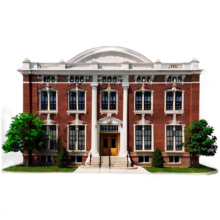 Classic Brown University Building Png Fuv94 PNG image