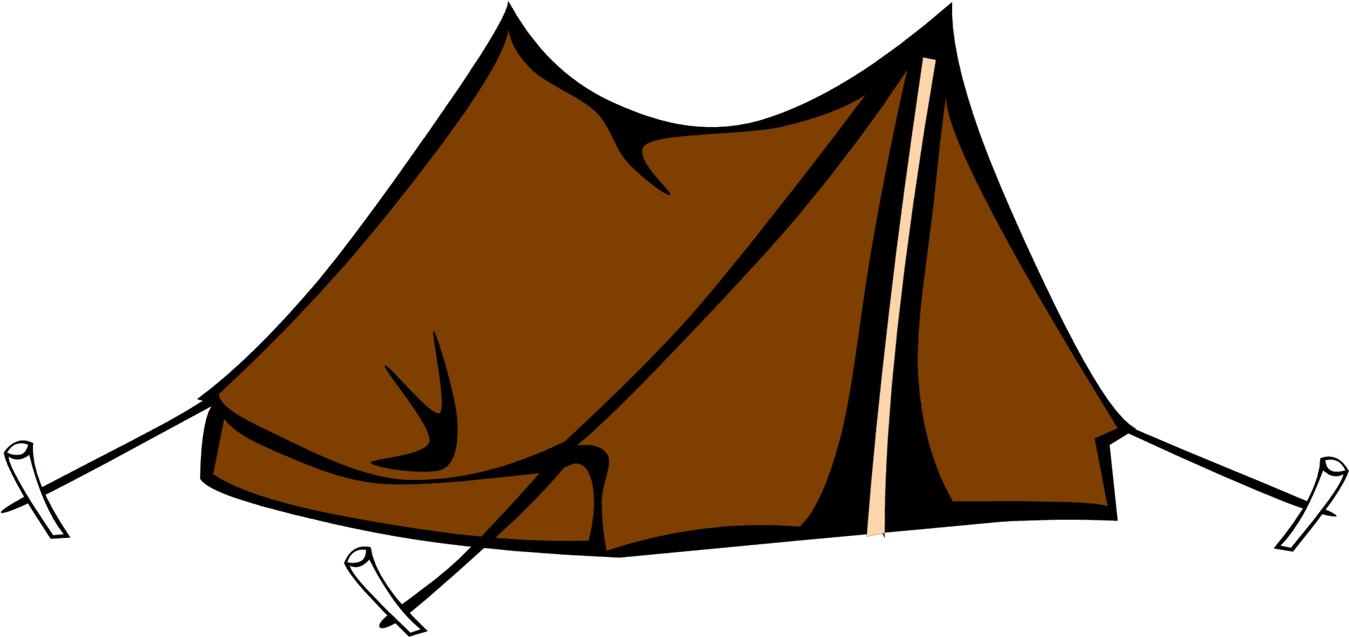 Classic Camping Tent Illustration PNG image