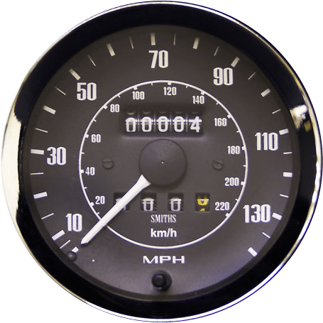 Classic Car Speedometer PNG image