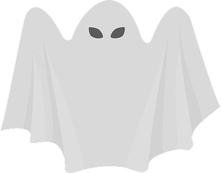 Classic Cartoon Ghost Graphic PNG image