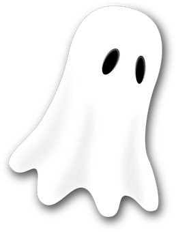 Classic Cartoon Ghost Graphic PNG image