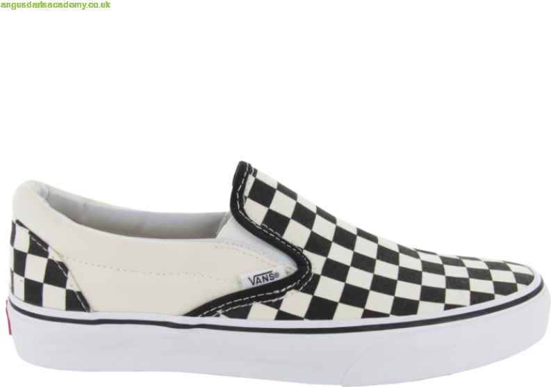 Classic Checkerboard Vans Slip On PNG image