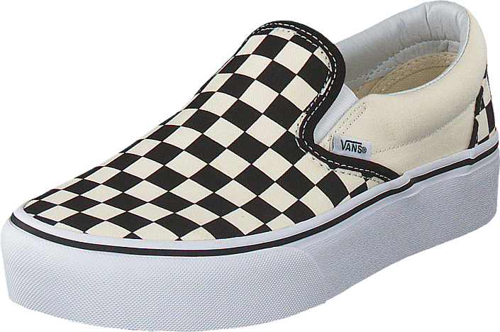 Classic Checkerboard Vans Slip On PNG image